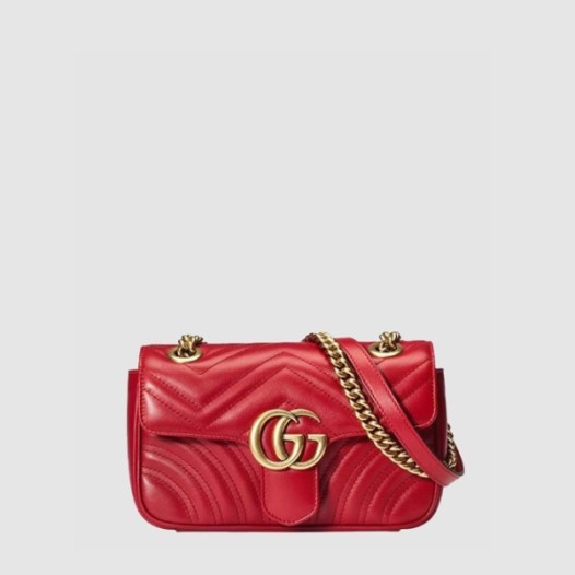 ❤구찌 여성 GG 마몽 마틀라세 미니 숄더백 - Gucci Womens GG Marmont Matelassé Mini Shoulder Bag - gub14737x