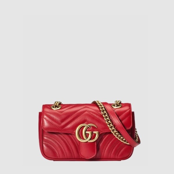 ❤구찌 여성 GG 마몽 마틀라세 미니 숄더백 - Gucci Womens GG Marmont Matelassé Mini Shoulder Bag - gub14737x