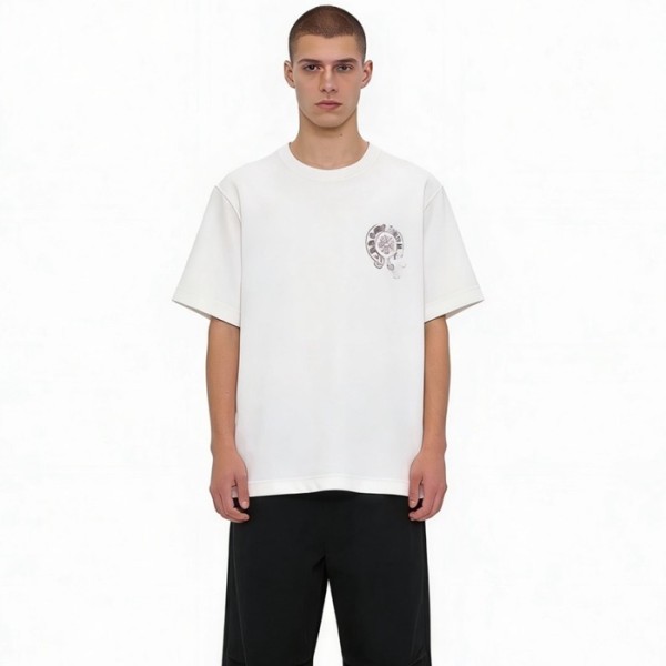 ❤크롬하츠 남성 라운드 반팔티 - Chrom Hearts Mens Round Tshirt - chc13883x