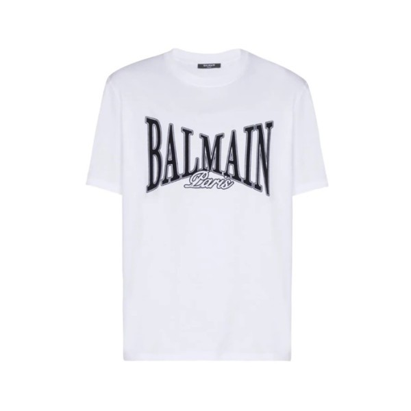 ❤발망 남성 라운드 반팔티 - Balmain Mens Round Tshirt - bac13961x