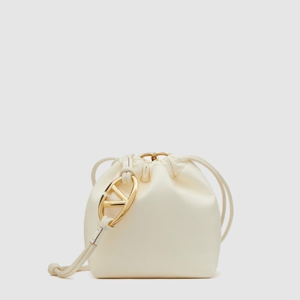 ❤발렌티노 여성 브이로고 푸프 미니 버킷 백 - Valentino Womens V-Logo Pouf Mini Bucket Bag - vab14827x