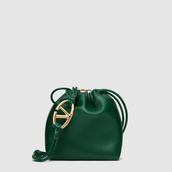 ❤발렌티노 여성 브이로고 푸프 미니 버킷 백 - Valentino Womens V-Logo Pouf Mini Bucket Bag - vab14828x