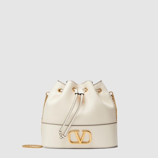 ❤나파 가죽 미니 브이로고 시그니처 버킷 백 - Valentino Womens V-Logo Chain Mini Bucket Bag - vab14861x