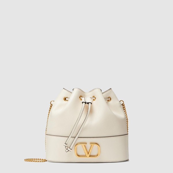 ❤발렌티노 여성 브이로고 체인 미니 버킷백 - Valentino Womens V-Logo Chain Mini Bucket Bag - vab14861x