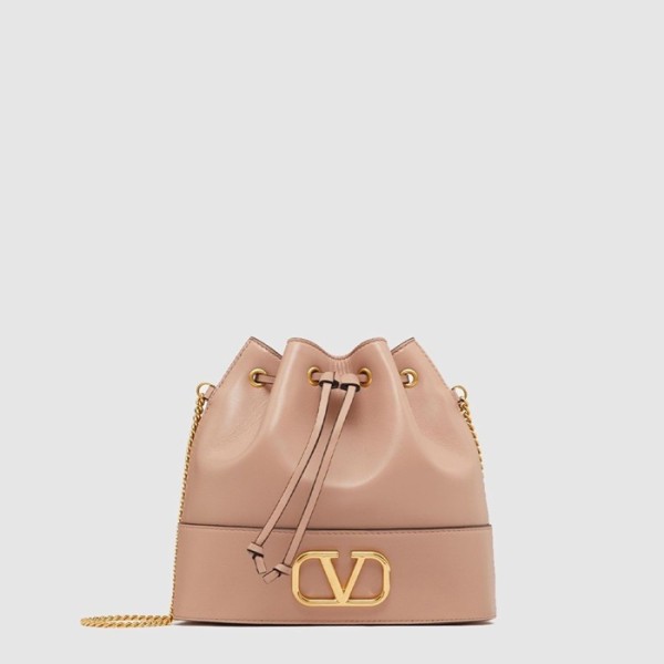 ❤발렌티노 여성 브이로고 체인 미니 버킷백 - Valentino Womens V-Logo Chain Mini Bucket Bag - vab14862x