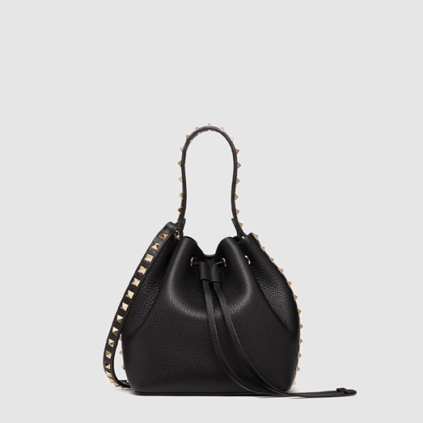 ❤발렌티노 여성 락스터드 가죽 버킷 백 - Valentino Womens Rockstud Leather Bucket Bag - vab14863x