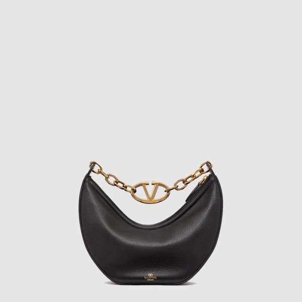 ❤발렌티노 여성 브이로고 문 스몰 체인 호보 백 - Valentino Womens V-Logo Moon Small Chain Hobo Bag - vab14910x