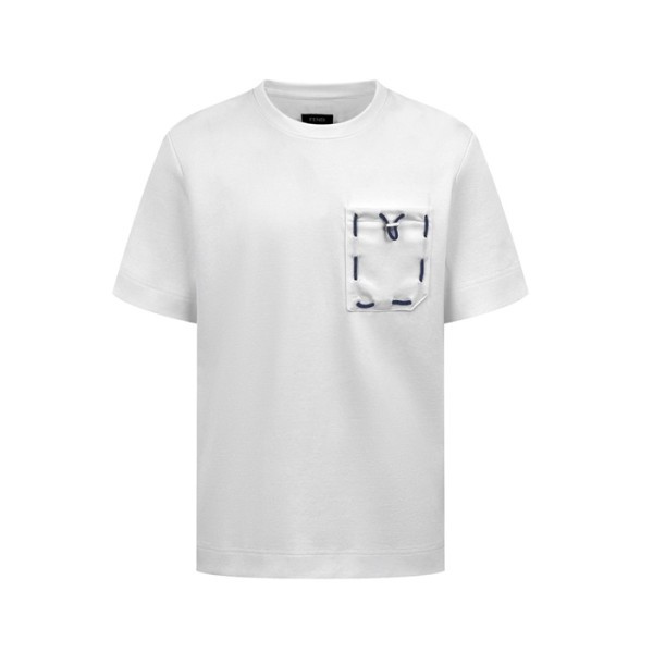 ❤펜디 남성 라운드 반팔 티셔츠 - Fendi Mens Round Tshirt - fec14186x