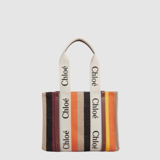 ✨끌로에 여성 미듐 레인보 우디 토트 백 - Chloe Womens Medium Rainbow Woody Tote Bag - chb15072x