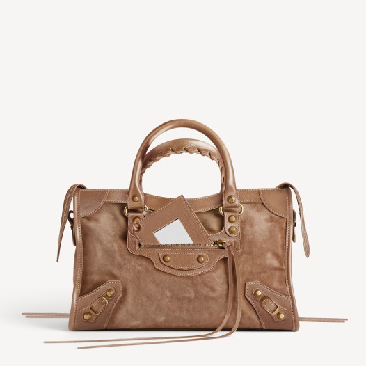 발렌시아가 여성 르 시티 백 스몰 비스킷 빈티지 골드장식  Balenciaga Womens Le City Bag Small