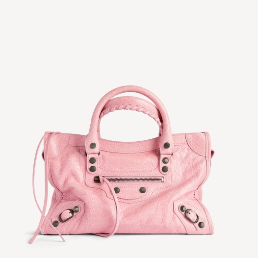 발렌시아가 여성 르 시티 백 스몰 핑크 브라스 장식  Balenciaga Womens Le City Bag Small