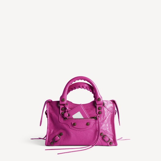 발렌시아가 여성 르 시티 백 미니 아잘레 브라스 장식 Balenciaga Womens Le City Bag Mini