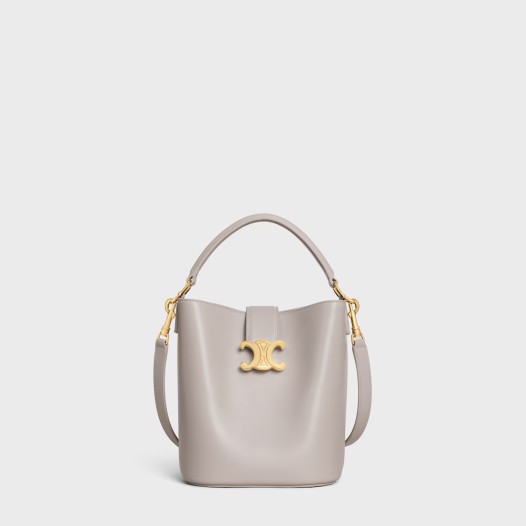 셀린느 여성 고현정 스몰 루이즈 버킷 백 부드러운 카프스킨 그레이 Celine Womens Small Louise Bag