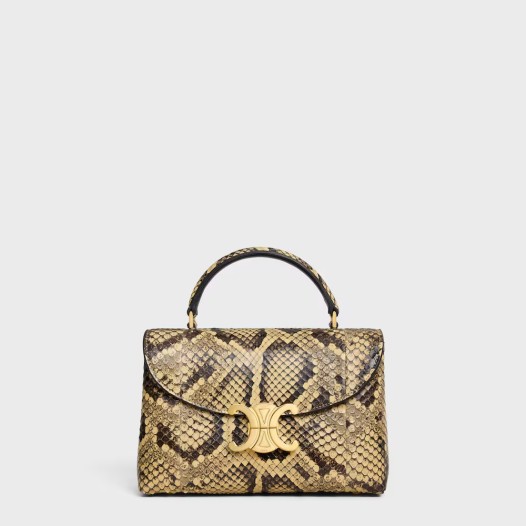 셀린느 틴 니노 백 파이톤 색상 허니 주문제작 Celine Womens