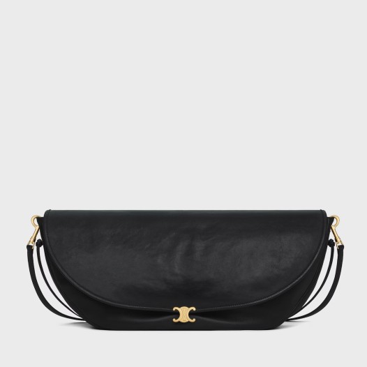 셀린느 수지 하프문 소프트 트리옹프 백 라지 서플 샤이니 램스킨 Celine Womens Supple Shiny