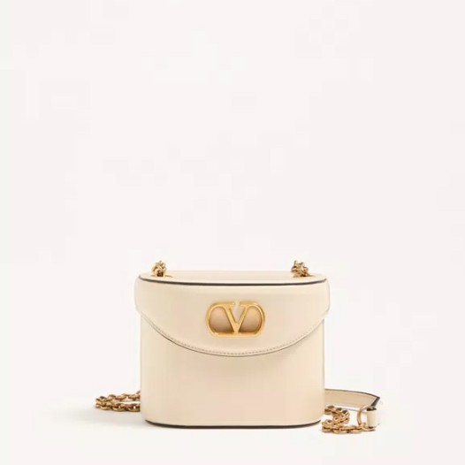 발렌티노 가라바니 베인 유광 카프스킨 배니티 백 버터 Valentino Womens Garavani Bag