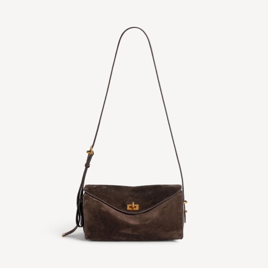 발렌시아가 여성 르 셋 스웨이드 숄더백 미디엄 모카 Balenciaga Women Bag