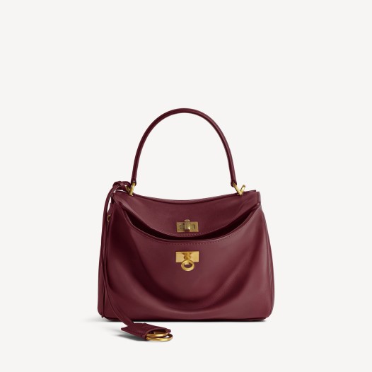 발렌시아가 여성 로데오 금장 핸드백 미니 버건디 Balenciaga Women Bag