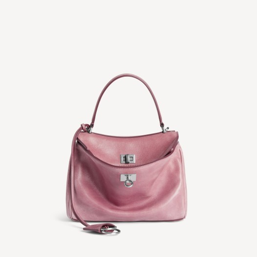 발렌시아가 여성 로데오 램스킨 핸드백 미니 로즈 쿼츠 Balenciaga Women Bag