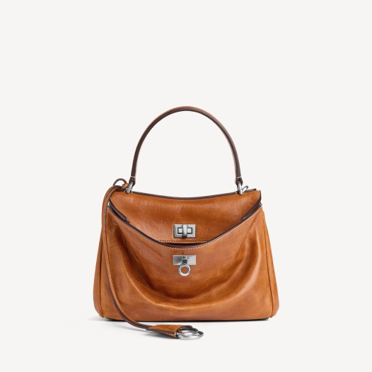 발렌시아가 여성 로데오 램스킨 핸드백 미니 탠 카우보이 Balenciaga Women Bag