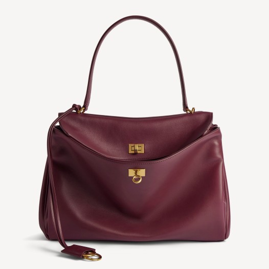발렌시아가 여성 로데오 금장 핸드백 미디엄 버건디 Balenciaga Women Bag