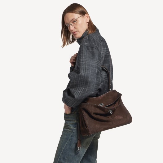 발렌시아가 여성 로데오 스웨이드 핸드백 미디엄 에스프레소 Balenciaga Women Bag