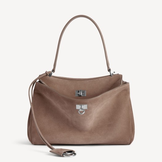 발렌시아가 여성 로데오 은장 스웨이드 핸드백 스몰 세서미 Balenciaga Women Bag