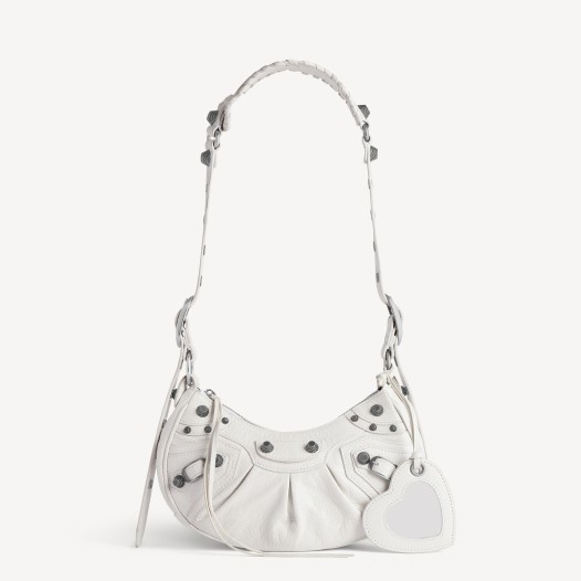 발렌시아가 여성 르 카골 램스킨 숄더백 화이트 XS Balenciaga Women Bag