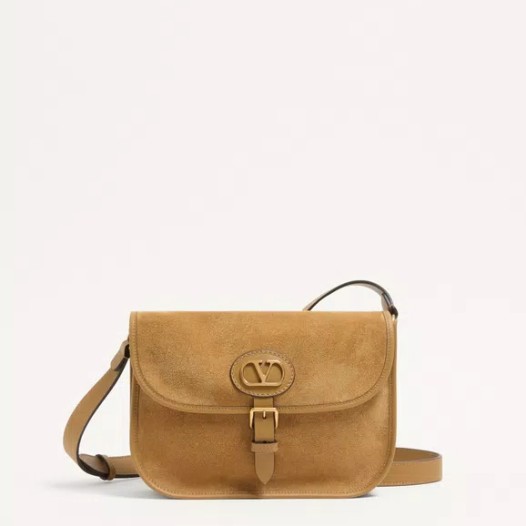 발렌티노 남성 가라바니 앙티브 스웨이드 미디엄 숄더백 베이지 Valentino Bag