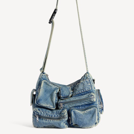 발렌시아가 남성 수퍼비지 메신저백 빈티지 블루 Balenciaga Bag