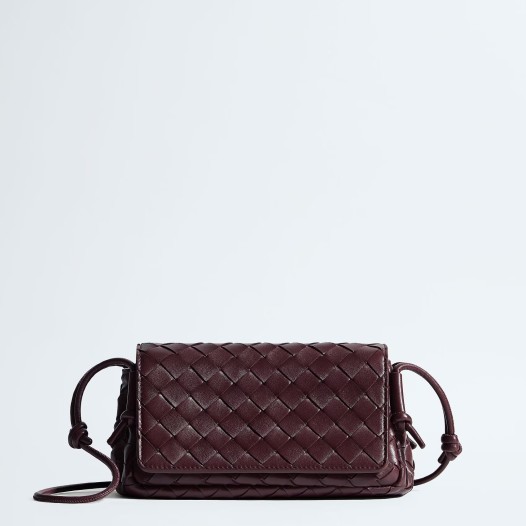 보테가베네타 남여 노뚜르노 램스킨 파우치 숄더백 딥 마호가니 Bottega Veneta Womens