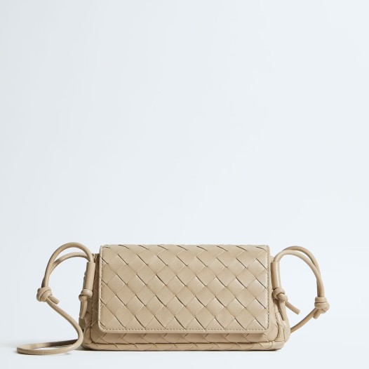보테가베네타 남여 노뚜르노 램스킨 파우치 숄더백 에크루 Bottega Veneta Womens