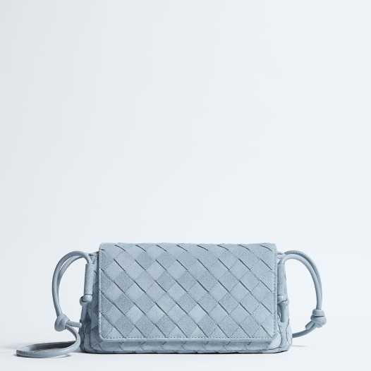 보테가베네타 남여 노뚜르노 소가죽 스웨이드 파우치 숄더백 미네랄 Bottega Veneta Womens