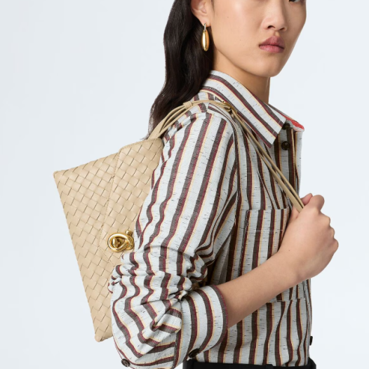 보테가베네타 여성 놋 락 숄더백 에크루 Bottega Veneta Womens