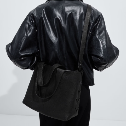 보테가베네타 남여 미디엄 디아고 토트 크로스 백 블랙 Bottega Veneta Womens