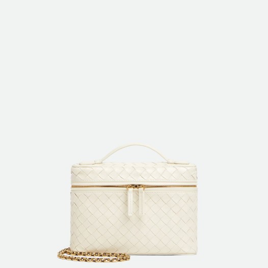 ★보테가베네타 여성 스몰 소프트 베니티 케이스 숄더백 화이트 Bottega veneta Womens Small Soft Vanity
