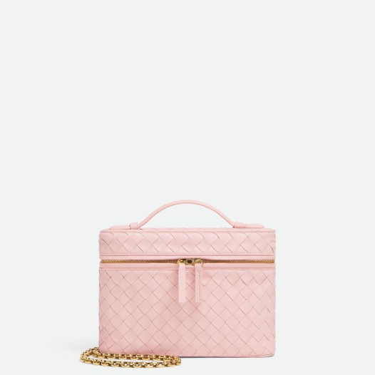보테가베네타 여성 스몰 소프트 베니티 케이스 숄더백 로즈 Bottega veneta Womens Small Soft Vanity