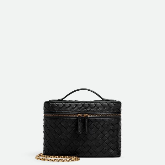 보테가베네타 여성 스몰 소프트 베니티 케이스 숄더백 블랙 Bottega veneta Womens Small Soft Vanity