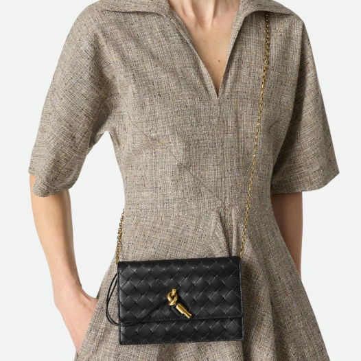 보테가베네타 여성 체인 파우치 블랙 Bottega veneta Womens