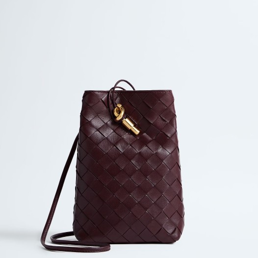 보테가베네타 남여 안디아모 휴대폰 파우치 딥 마호가니 Bottega veneta Womens