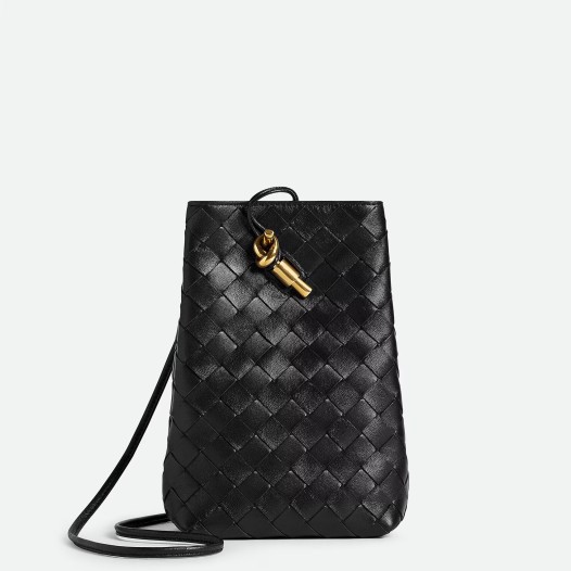 보테가베네타 남여 안디아모 휴대폰 파우치 블랙 Bottega veneta Womens