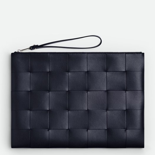 보테가베네타 남성 카세트 플랫 파우치 클러치 녹터널 블루 Bottega Veneta Mens Camel Clutch