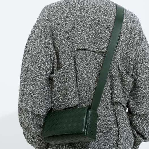 보테가베네타 남성 미니 숄더 인트레치아토 플랩 백 알피그린 Bottega Veneta Bag