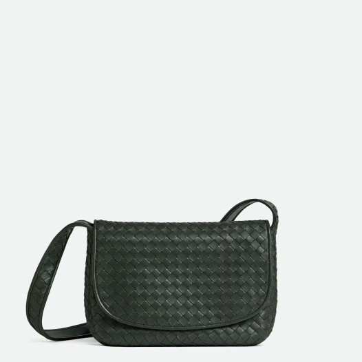보테가베네타 남성 미디엄 베네토 플랩 메신저 백 다크그린 Bottega veneta Bag