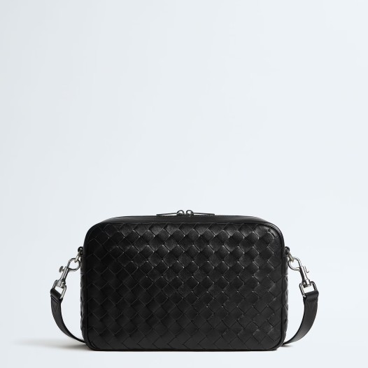 보테가베네타 남성 미디엄 인트레치아토 카메라 백 숄더 블랙 Bottega veneta Mens Bag