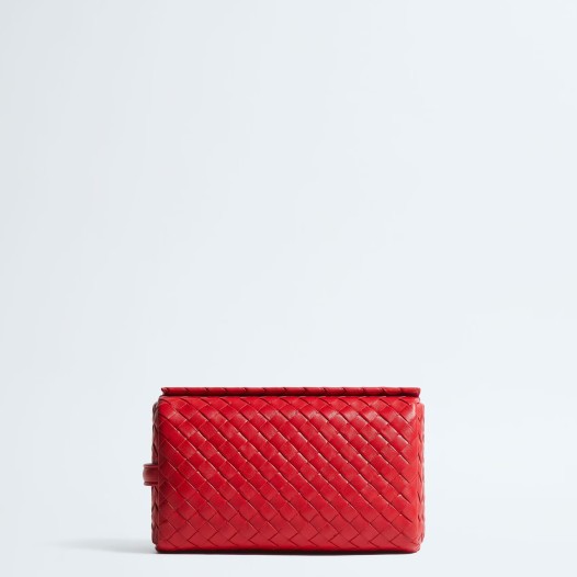보테가베네타 남성 스몰 쿠보 파우치 레드 Bottega veneta Bag