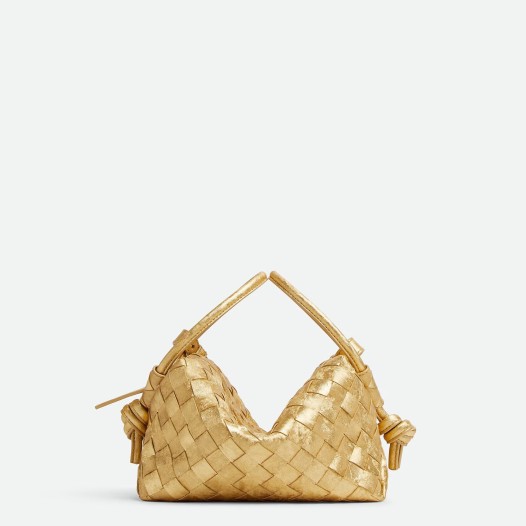 보테가베네타 여성 램스킨 스몰 숄더 탑 핸들 루프 백 골드 Bottega veneta Bag