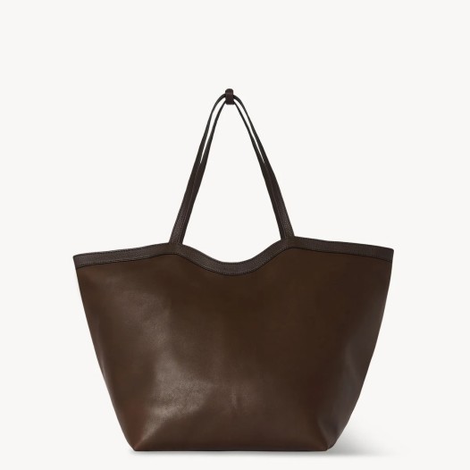 더로우 The Row 여성 XL Stitched Park 스티치 파크 가죽 토트백 딥 브라운 W1944ML72L129DDS