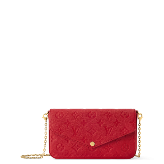루이비통 여성 포쉐트 펠리시 숄더 미니백 M25793 레드 Louis vuitton Womens Felicie Pochette