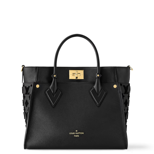 루이비통 여성 온 마이 사이드 MM 토트 숄더백 M53826 블랙 Louis vuitton Womens On My Side MM
